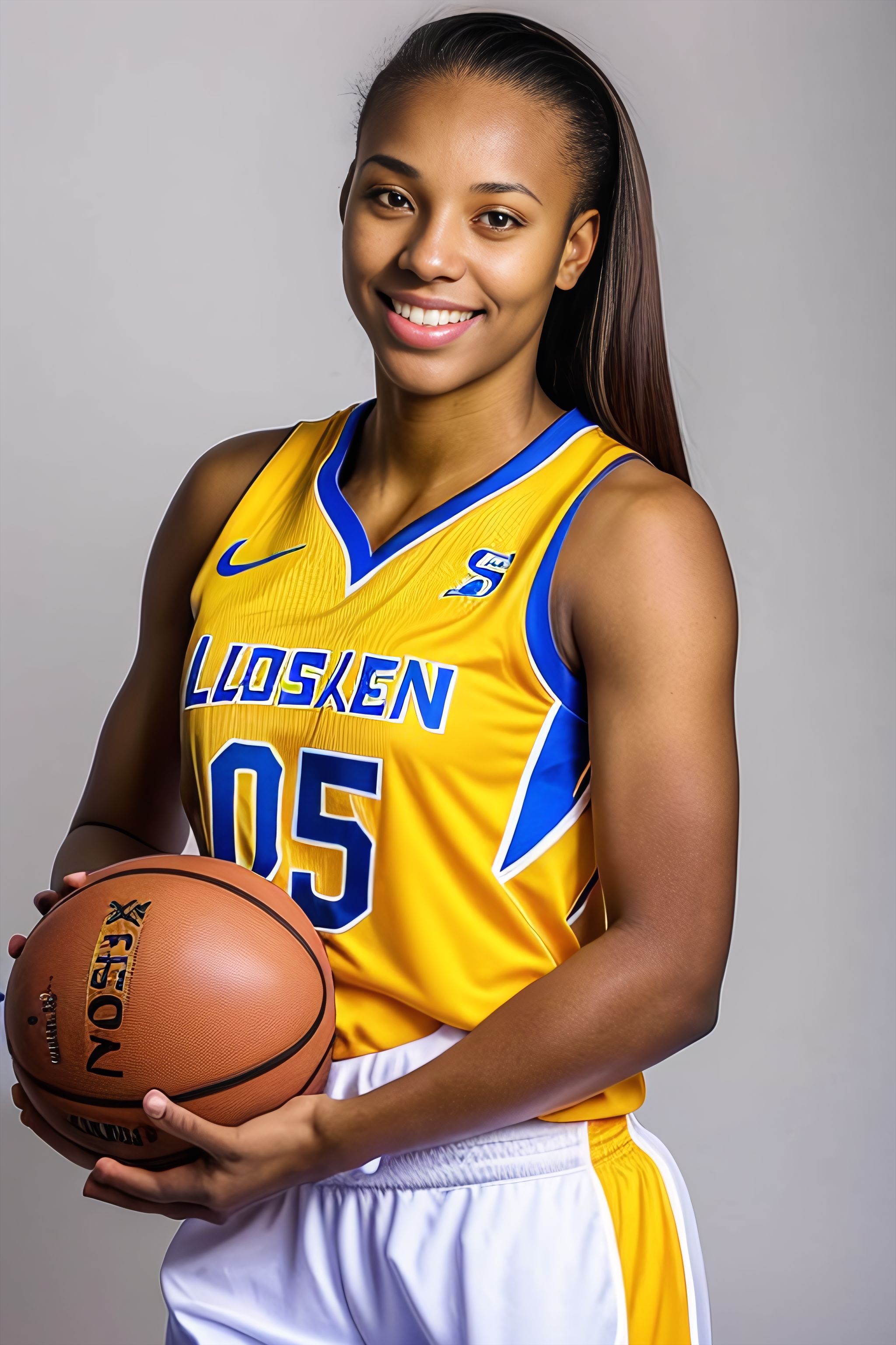 Portrait generated with Stable Diffusion.